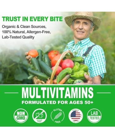 NEVISS Kids Multivitamin Gummies with Calcium Probiotics Vitamin D3 K2 A C + Sugar Free Men 50 + Plus Multivitamins Gummies w/Omega-3 Coq10 D3k2 Calcium - Buy Online on GoSupps.com