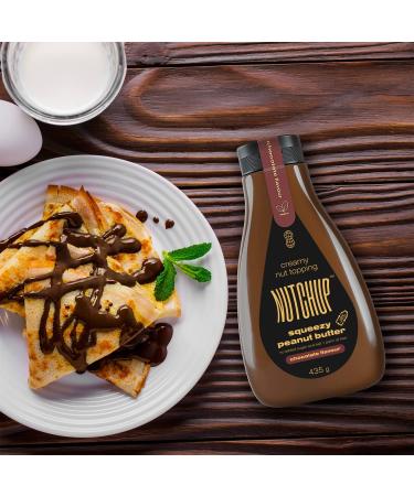 Nutchup | Creamy Peanut Butter in a Squeeze Bottle | Delicious Topping for Pancakes Waffles Ice Cream & More | 435g Chocolate Delight - Shop Now! - Buy Online on GoSupps.com