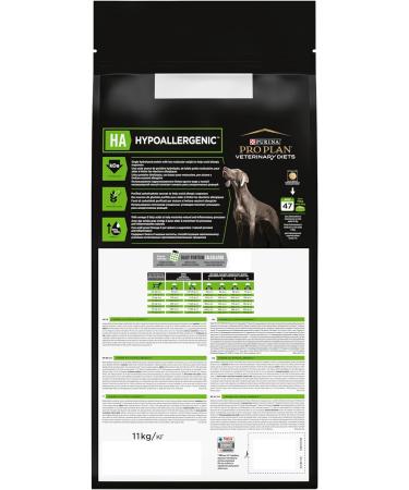 PRO PLAN VETERINARY DIETS HA Hypoallergenic Dry Dog Food 11kg Clinical Diet Food 11 kg (Pack of 1) - Buy Online on GoSupps.com
