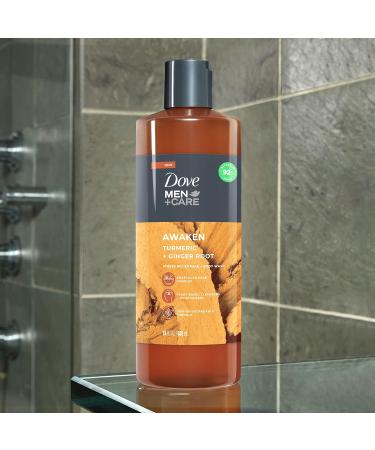Dove Men+Care Awaken Turmeric & Ginger Root Face + Body Wash 18 oz - Pack of 4 - Buy Online on GoSupps.com