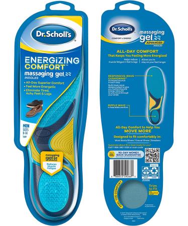 Dr. Scholl's Massaging Gel Insoles for Men (Size 8-14) - Ultimate Comfort & Energy - Buy Online on GoSupps.com