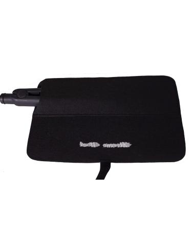 Extreme Heat Protection Safety Mat with Storage Pouch for GHD Hair Straighteners and Tongs etc (Black) - Buy Online on GoSupps.com
