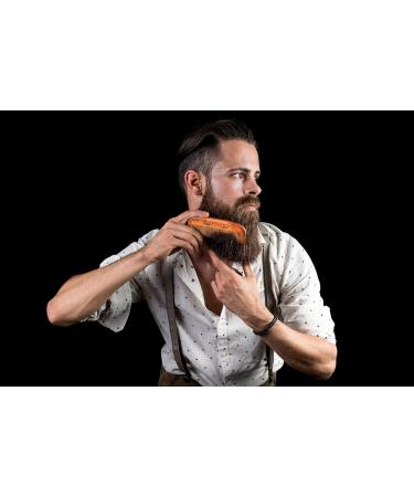 Wildwuchs Beard Comb - Premium Wooden Comb for Men | Gift Case Included for Natural & Healthy Beard Growth - Buy Online on GoSupps.com