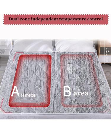 Buy EMDPBD Heated Thermal Blanket - Fast Heating 4 Levels Automatic Shutdown | Gray 180x80cm - Perfect for All Mattresses - Buy Online on GoSupps.com