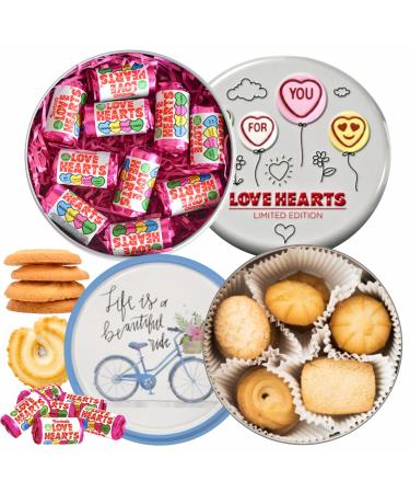 Retro Sweets Gift - Biscuits Gift Set - Retro Pick and Mix Sweets Gift Box - Swizzels Lollies - Love Heart Sweets - Kids Sweets - Cookies for Kids Adults
