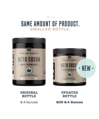 Key Nutrients Keto Cocoa Powder - 20 Servings Hot Chocolate Mix with MCT Oil | Low Carb & Gluten Free Keto Diet Supplement | Peptides Protein Powder Drink Mix - 9.4 Ounce - Buy Online on GoSupps.com
