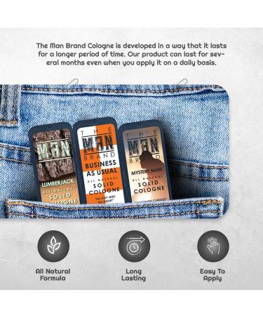 Solid Cologne Sample Set - Mens Sample Cologne Pack - Mens fragrance Sampler Set - Mens Travel Size Cologne Sampler Set (The Triad - 3 Pack - 0.75 oz each) - Buy Online on GoSupps.com
