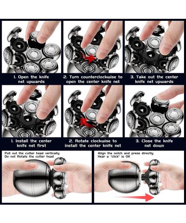 5-in-1 Electric Bald Head Shaver for Men - Waterproof Grooming Kit with Nose Hair Trimmer, LED Display, Cordless Rechargeable Design - Buy Online on GoSupps.com