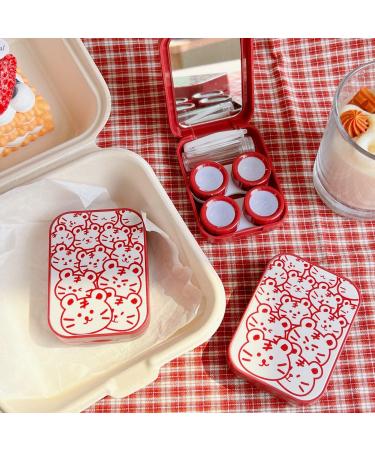 Mobeon Travel Contact Lens Container Set - 4 Cute & Portable Cases for Lenses International Shipping Available - Buy Online on GoSupps.com