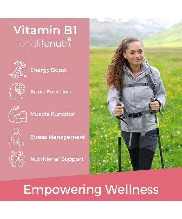 LongLifeNutri Vitamin B1 Liquid Drops - Thiamine Mononitrate Organic Supplement for Energy and Nerve Health Fast Absorption 4 FL OZ 5-Month Supply Lab Tested Made in USA 4 Fl Oz (Pack of 1) - Buy Online on GoSupps.com
