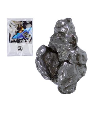Mole - gifts from nature - real shooting star with certificate - meteorite stones approx. 5-7.5 grams - real star as an original gift - meteorite with certificate card in Pouch