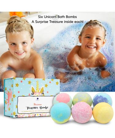 Mist Tree London Unicorn Surprise Jewellery Treasure Bath Bomb Gift Set 6X Large Unicorn Bath Bombs Safe for Kids Birthday Christmas Gifts for Girls in Stunning Gift Box UK Brand - Buy Online on GoSupps.com