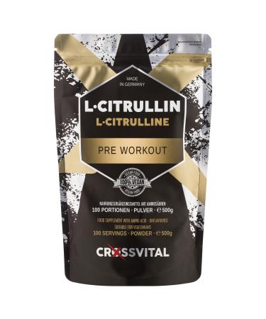 L-CITRULLIN BASE powder I CROSSVITAL I vegan I 500g I 100 servings I made in Germany - Buy Online on GoSupps.com