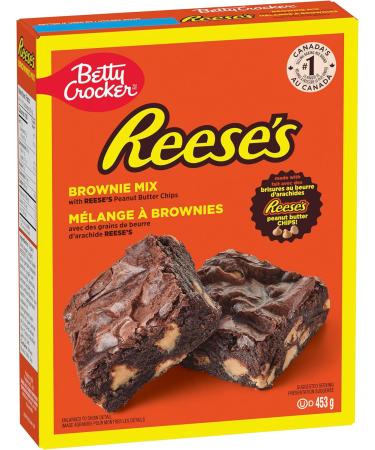 Betty Crocker Reese's Peanut Butter Chocolate Fudge Candy Brownie Mix Made with Reese's Peanut Butter Chips 453 Grams Package of Brownie Mix Baking Mix Tastes Like Homemade Easy To Bake - Buy Online on GoSupps.com