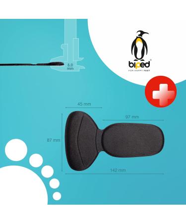 Biped Health Heel Pads - Self-Adhesive Cushions for Oversized Shoes | Anti-Slip Heel Protectors | Prevent Blisters & Discomfort - Z2807 (Black) - Buy Online on GoSupps.com
