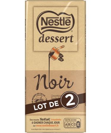Nestl Dessert - Dark Chocolate - 205g Tablet - Pack of 2 - Buy Online on GoSupps.com