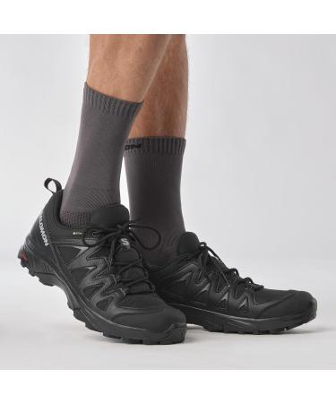 Salomon X Braze Gore-Tex Men's Outdoor Shoes - Black Phantom | Hiking Essentials & Sporty Design | EU Size 43 1/3 - Shop Internationally - Buy Online on GoSupps.com