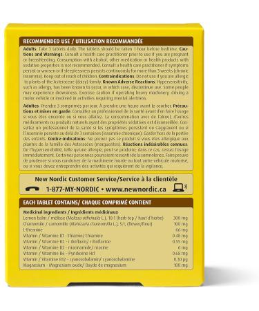 New Nordic Melissa Dream - Herbal Sleep Support Supplement with Lemon Balm & Chamomile - Encourages Restful Sleep without Melatonin - Non-GMO Gluten-Free & Dairy-Free - 60 Vegan Tablets 1 - Buy Online on GoSupps.com