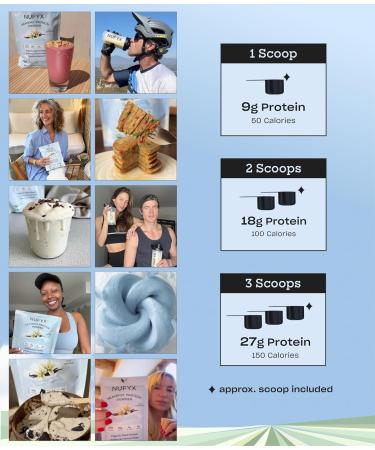 NUFYX Heavenly Protein Powder | 100% Organic Vegan Pea Protein | Gluten Free Low Carb Creamy Vanilla (20 Scoops) - Buy Internationally - Buy Online on GoSupps.com