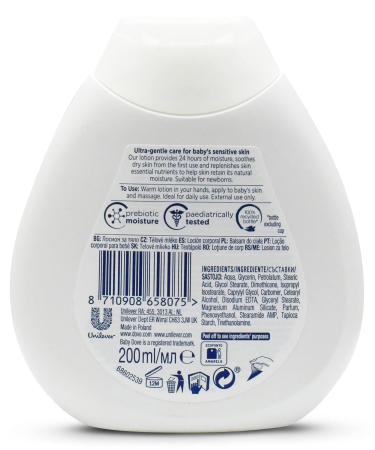 Baby Dove Rich Moisture Sensitive Skin Care Lotion - 6.5oz (Pack of 3) - Buy Online on GoSupps.com