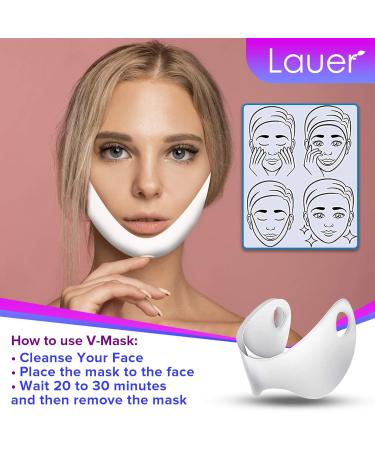 V-Shaped Slimming Face Mask for Women - Double Chin Reducer and Neck Lift Tape - Jawline Sculptor for Firming Skin - 10 and 25 Masks Bundle - Buy Online on GoSupps.com