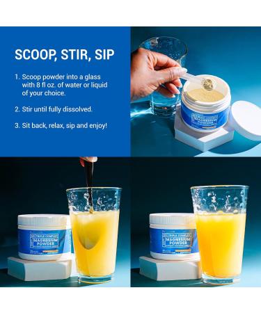 BioEmblem Triple Complex Magnesium Powder Drink - 350mg High Absorption Magnesium Glycinate Gluconate Taurate & GABA for Rest Sleep & Brain Health - Passionfruit Mango Flavor - Vegan(60 Servings) 9.74 Ounce (Pack of 1) - Buy Online on GoSupps.com