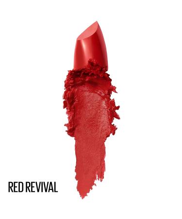 MAYBELLINE Color Sensational Lipstick Lip Makeup Hydrating Lipstick - 645 RED REVIVAL - 0.15 Oz - Buy Online on GoSupps.com