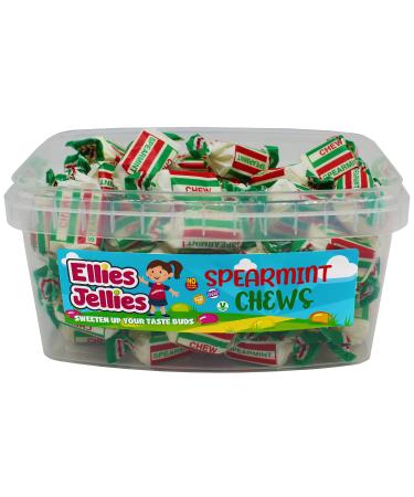 Ellies Jellies Spearmint Chews 429g Rectangle Tub