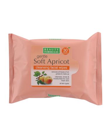Beauty Formulas Gentle Soft Apricot Cleansing Facial Wipes 30'S