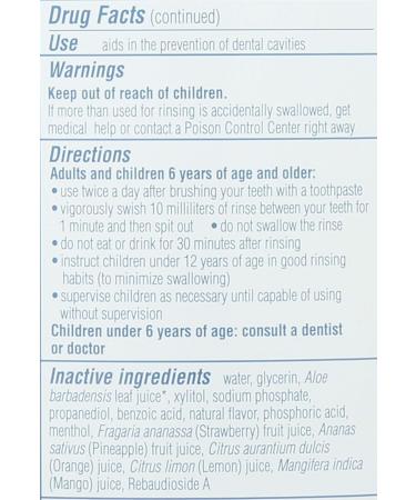 Tom's of Maine Children's Anticavity Mouthwash - Silly Strawberry 16oz | Natural Ingredients - Buy Online on GoSupps.com