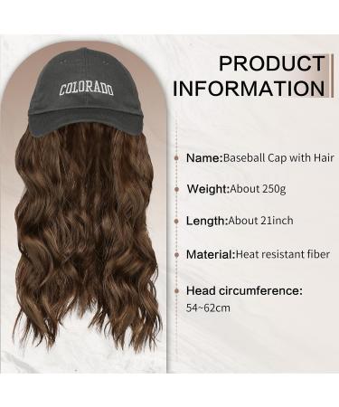 Women's AISI BEAUTY Hat Wig with Synthetic Long Wavy Hair - Adjustable Baseball Cap with Hair Extensions - Buy Online on GoSupps.com