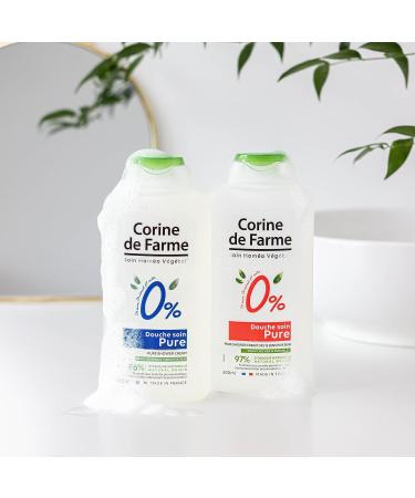 Corine de Farme Shower Care 0% - Dry & Sensitive Skin Neutral - Soap Free - No Dyes - Gently Cleanses - Does Not Dry Skin - Suitable Composition - Buy Online on GoSupps.com