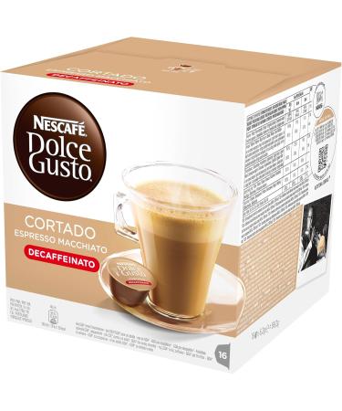 Nescaf Dolce Gusto Espresso Cortado Decaffeinate 16 Capsules - Buy Online on GoSupps.com