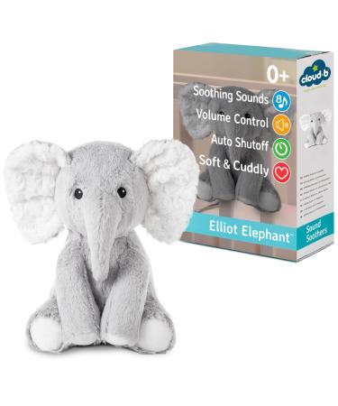 Cloud B sleep aid with white noise and soothing sounds |Cuddly plush toy |Adjustable and automatic shutdown |Elliot of the elephant Elliot Elephant