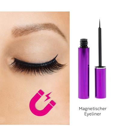 Magnetic Eyelashes with Magnet Eyeliner - Cat Eye | Lashes Set & Eyeliner | Best Artificial Eyelash Extensions - Buy Online on GoSupps.com