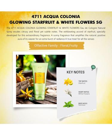 4711 Acqua Colonia Starfruit & White Flowers Shower Gel 200ml - Buy Online on GoSupps.com