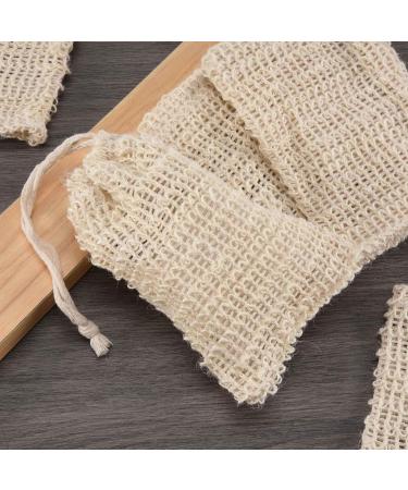 150Pcs Natural Sisal Soap Bags - Exfoliating Shower & Bath Pouch Holders for Soap Savers | Eco-Friendly & Durable - Buy Online on GoSupps.com