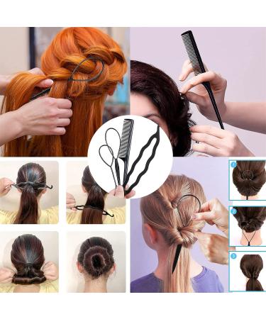 1500Pcs Clear Mini Rubber Bands with Hair Styling Accessories for Girls Women - Elastic Hair Band Cutter, Topsy Tail Hair Tool, Hair Comb, Bun Maker, Bobby Pins - Buy Online on GoSupps.com