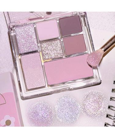 Eyeshadow Palette Neutral | 7 Colors Blendable Bright Makeup Palette | Matte Shimmer Pressed Eyeshadow Glitter Makeup Palette for Teens Beginners Travel Makeup Littryee Streamer Iris No. 19 - Buy Online on GoSupps.com