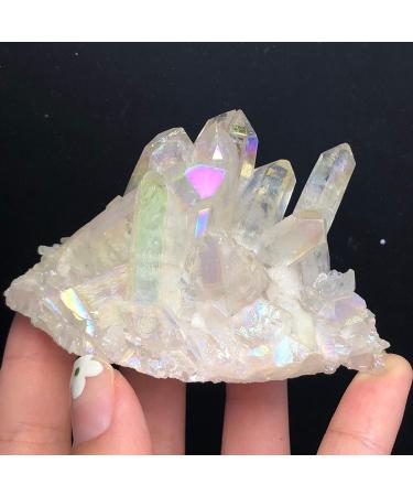 Natural White Crystal Clear Cluster Original Stone Quartz Specimen Rock Raw GemstoneDecor JZIGTDEM