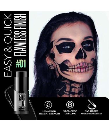 Black Face Body Paint Stick - Non-Toxic Eye Black for Football Baseball Softball Halloween Cosplay & SFX Makeup - Buy Online on GoSupps.com