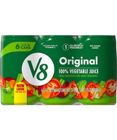 V8 Original 100% Vegetable Juice 5.5 FL OZ Can (8 Packs of 6 Cans) - Tomato-based Vegetable Blend - Buy Online on GoSupps.com