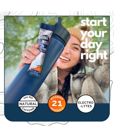 Buy Clean Energy Drink Mix with Cortisol Protection | All-Day Focus Natural Caffeine B12 D3+K2 Antioxidants & Electrolytes - Citrus Sunrise (14 Count - Buy Online on GoSupps.com