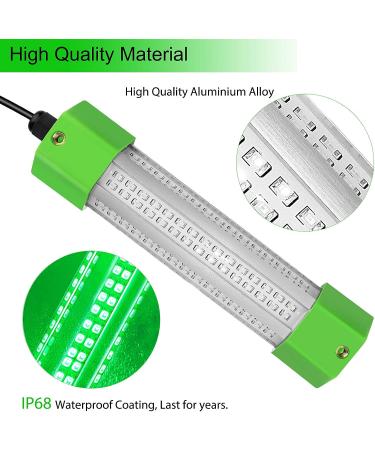Ankey 12V 100W 6000 Lumen LED Fish Bait Crappie Luring Light - Submersible Night Fishing Lure with 24.6 Ft Cord - Buy Online on GoSupps.com