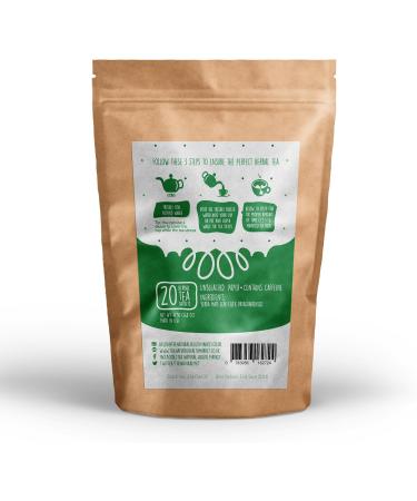 Yerba Mate Tea Bags By The Natural Health Market 20 Bags A Powerful Stimulant Containing Natural Vitamins & Mineral Caffeine Without The Jitters! - Buy Online on GoSupps.com