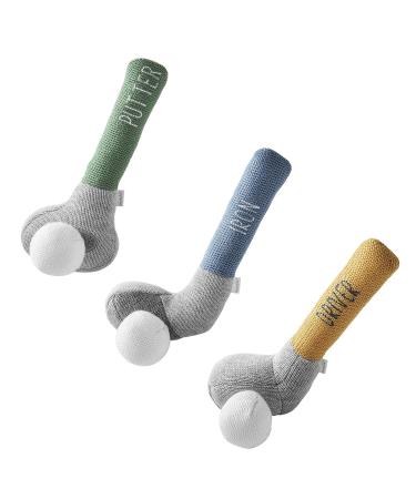 Mud Pie Children's Blue Knit Rattle - Iron Club Toy for Kids - Buy Online on GoSupps.com