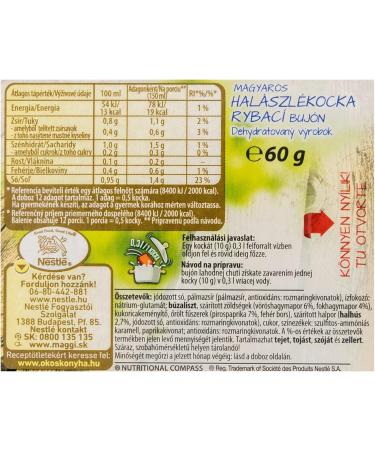 Hungarian Fish Stock Cubes (Halaszle Kocka) 6x10g - Buy Online on GoSupps.com