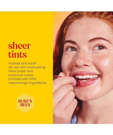 Burt's Bees 2-Pack Tinted Lip Balm Duo with Sweet Violet and Fiery Red Dahlia Shades Long Lasting Hydrating Formula Infused with Shea Butter and Botanical Waxes - Buy Online on GoSupps.com