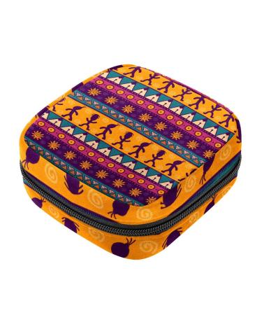 Menstrual Bag with Zipper Ladies Napkin Pouch Tampons Collection Bag for Women and Girls (Indian Style)
