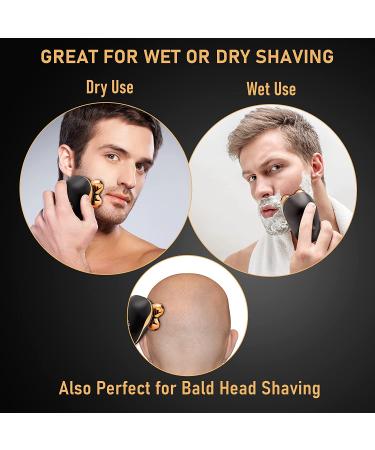 5-in-1 Electric Razor for Men and Women - USB Rechargeable, Waterproof Cordless Trimmer with Bald Head Shaver, Nose Hair Trimmer, Beard Shaper, Silicone Brush, and Cleansing Brush - Buy Online on GoSupps.com